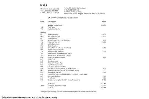 2023 Mercedes-Benz C-Class Sedan