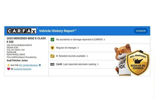 2025 Mercedes-Benz E-Class E 350 RWD Sedan