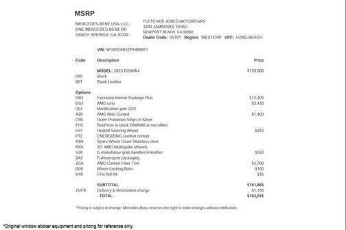 2023 Mercedes-Benz G-Class 4MATIC