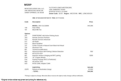 2021 Mercedes-Benz GLC 300 Base