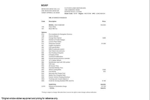 2024 Mercedes-Benz EQB 250 Base