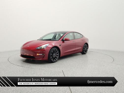 Red Multi-Coat 2022 Tesla Model 3 Performance