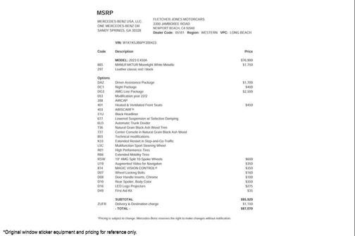 2023 Mercedes-Benz E-Class E 450