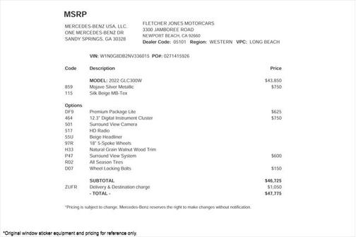 2022 Mercedes-Benz GLC 300 Base