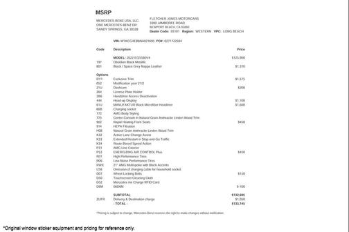 2022 Mercedes-Benz EQS 580 4MATIC