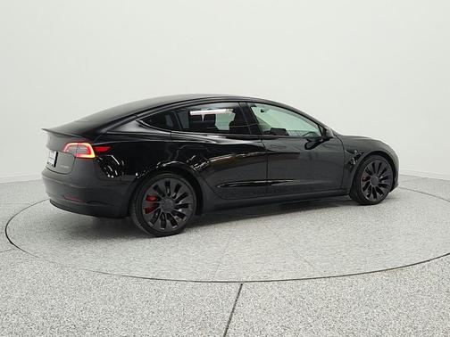 Solid Black 2023 Tesla Model 3 Performance