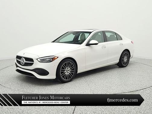 Polar White 2023 Mercedes-Benz C-Class Sedan