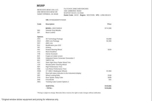 Selenite Grey 2023 Mercedes-Benz S-Class 4MATIC