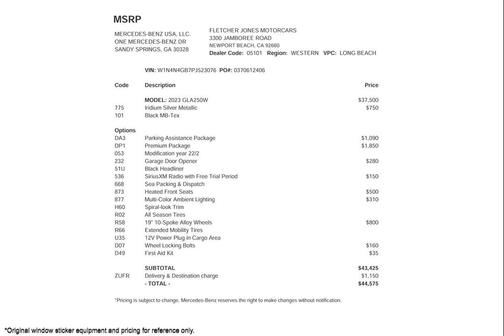 2023 Mercedes-Benz GLA 250 Base