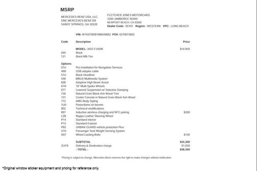 2022 Mercedes-Benz E-Class E 350