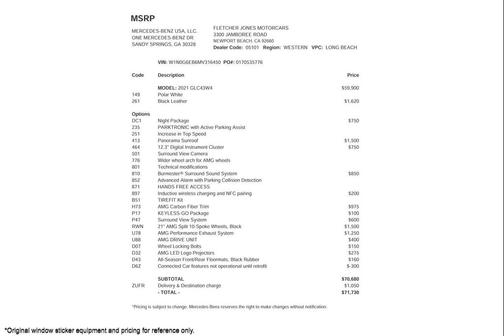 2021 Mercedes-Benz AMG GLC 43 4MATIC