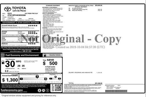 2019 Toyota RAV4 XLE Premium