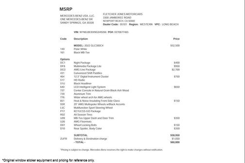 2022 Mercedes-Benz GLC 300 4MATIC Coupe