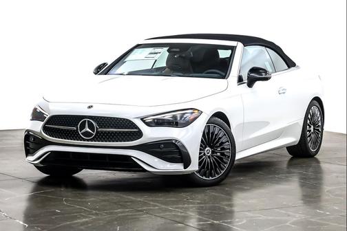 Polar White 2026 Mercedes-Benz CLE 300 4MATIC Cabriolet