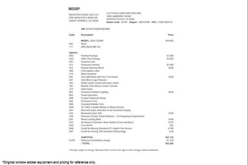 2023 Mercedes-Benz C-Class Sedan