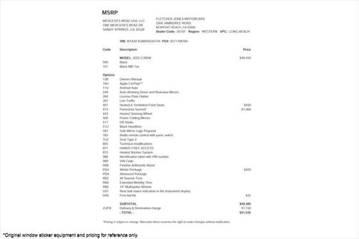 2025 Mercedes-Benz C-Class C 300