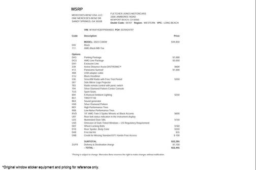 2023 Mercedes-Benz C-Class Sedan