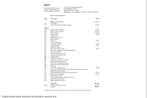 2023 Mercedes-Benz EQE 350+ Base