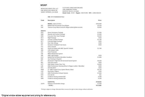 2022 Mercedes-Benz AMG GT 53 4-Door