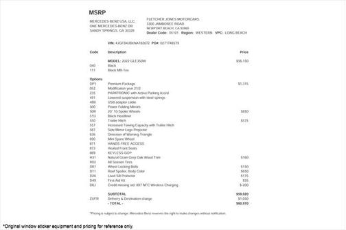 2022 Mercedes-Benz GLE 350 Base