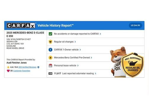 2025 Mercedes-Benz E-Class E 350 RWD Sedan