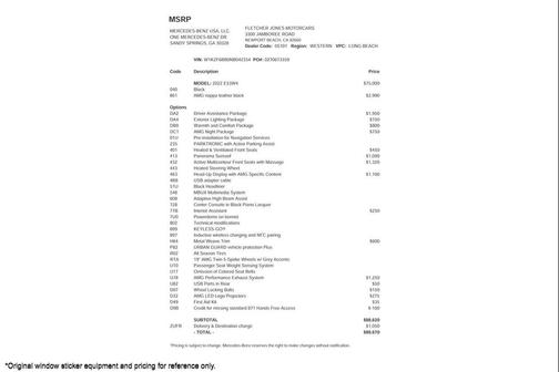 2022 Mercedes-Benz AMG E 53 4MATIC