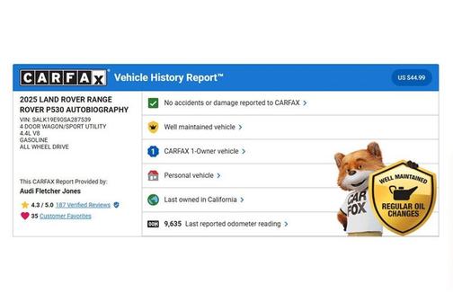 2025 Land Rover Range Rover P530 Autobiography