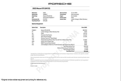 2023 Porsche Macan GTS