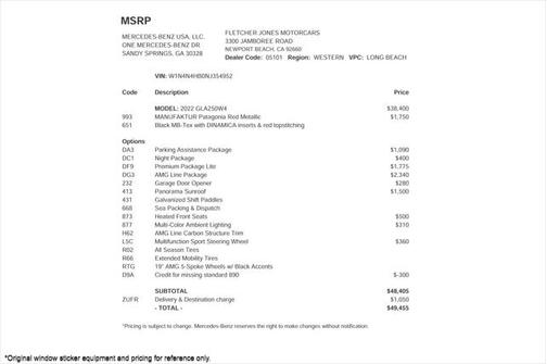 2022 Mercedes-Benz GLA 250 4MATIC