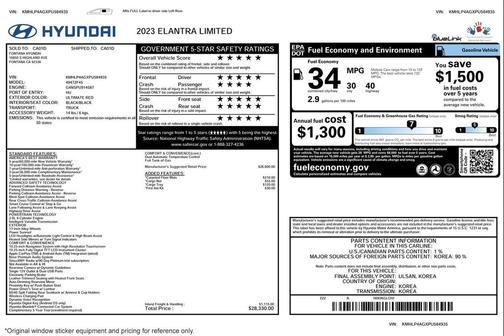 2023 Hyundai ELANTRA Limited