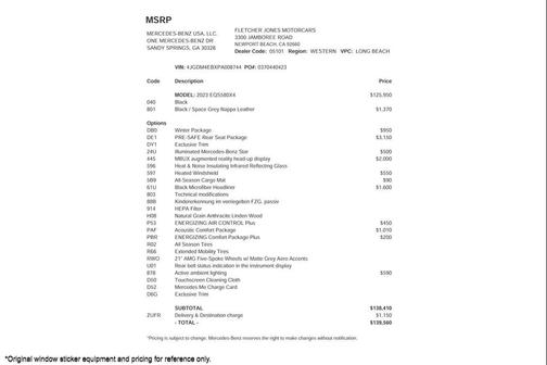 2023 Mercedes-Benz EQS 580 4MATIC