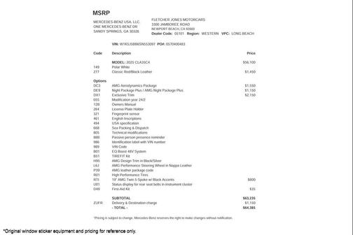 2025 Mercedes-Benz AMG CLA 35 4MATIC