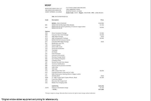 2024 Mercedes-Benz AMG GT 63 S E Performance 4-Door