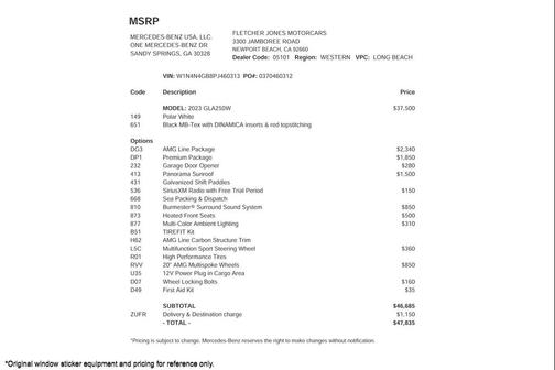 2023 Mercedes-Benz GLA 250 Base