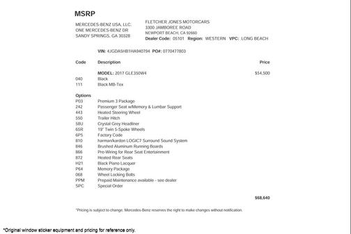 2017 Mercedes-Benz GLE 350 4MATIC