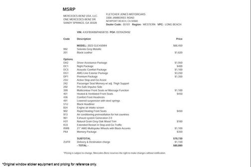 2023 Mercedes-Benz GLE 450 4MATIC
