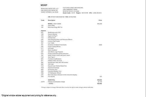 2025 Mercedes-Benz C-Class C 300 Sedan