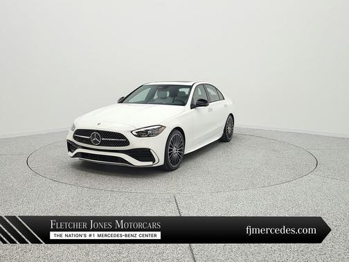 Polar White 2023 Mercedes-Benz C-Class Sedan