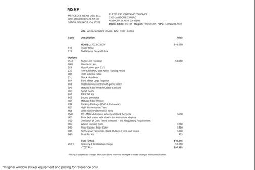 2023 Mercedes-Benz C-Class Sedan