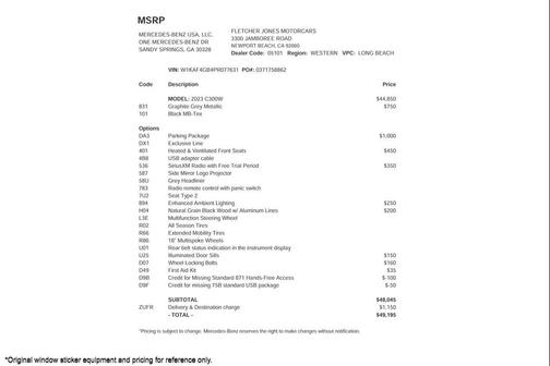 2023 Mercedes-Benz C-Class Sedan