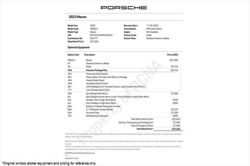 2023 Porsche Macan Base