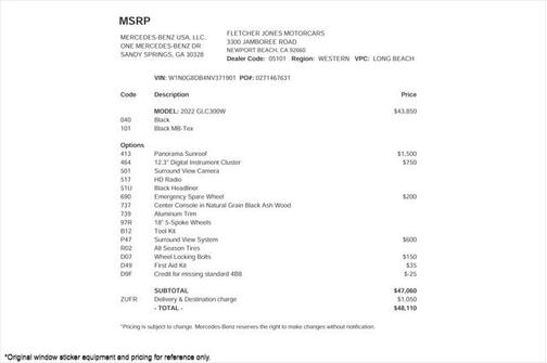 2022 Mercedes-Benz GLC 300 Base
