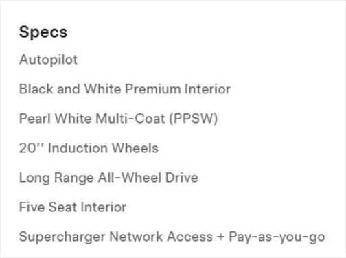 2021 Tesla Model Y Long Range Dual Motor All-Wheel Drive