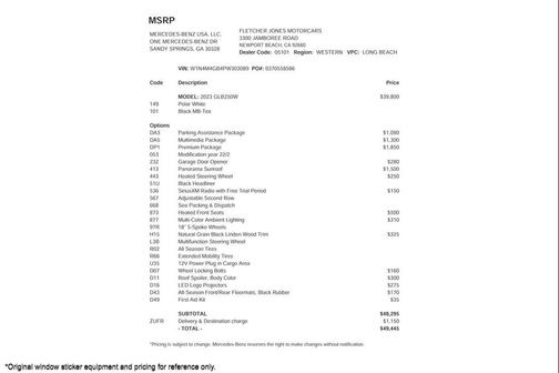 2023 Mercedes-Benz GLB 250 Base