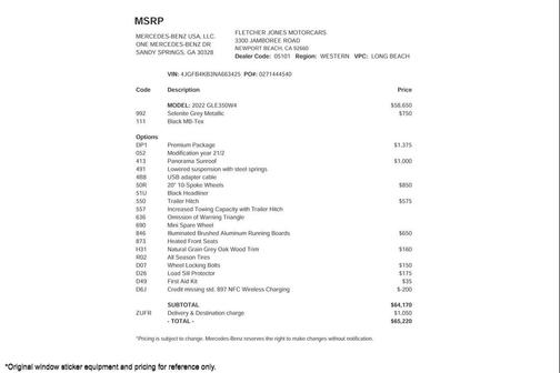 2022 Mercedes-Benz GLE 350 4MATIC