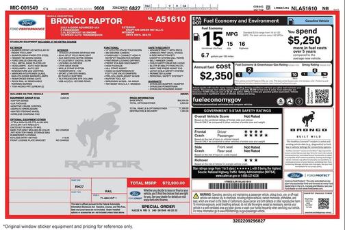 2022 Ford Bronco Raptor