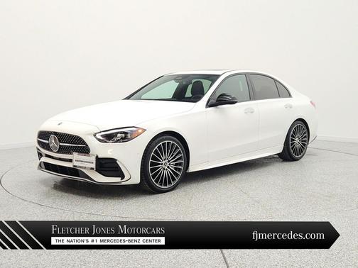 Polar White 2023 Mercedes-Benz C-Class Sedan