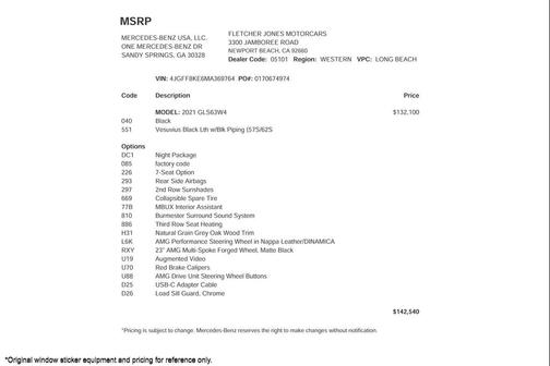 2021 Mercedes-Benz AMG GLS 63 Base