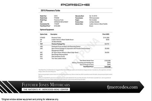 2015 Porsche Panamera Turbo