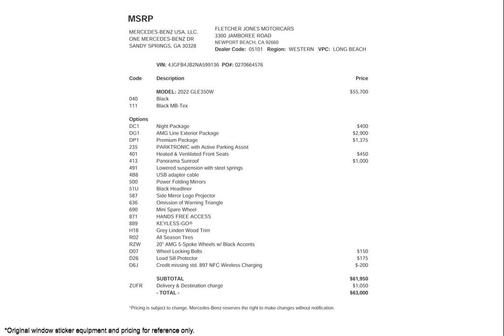 2022 Mercedes-Benz GLE 350 Base